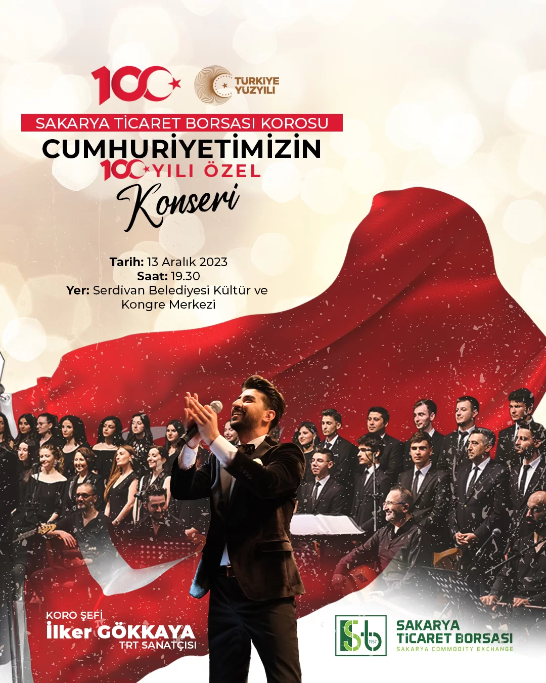 Sakarya Ticaret Borsası Korosu’ndan Cumhuriyetimizin 100. yılına özel konser