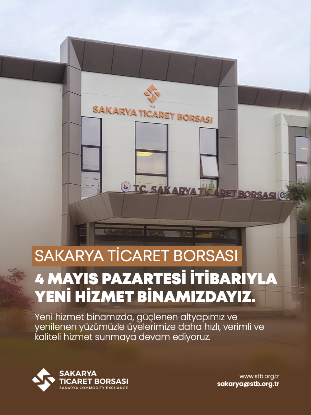 Yeni Hizmet Binası Taşınma Duyurusu